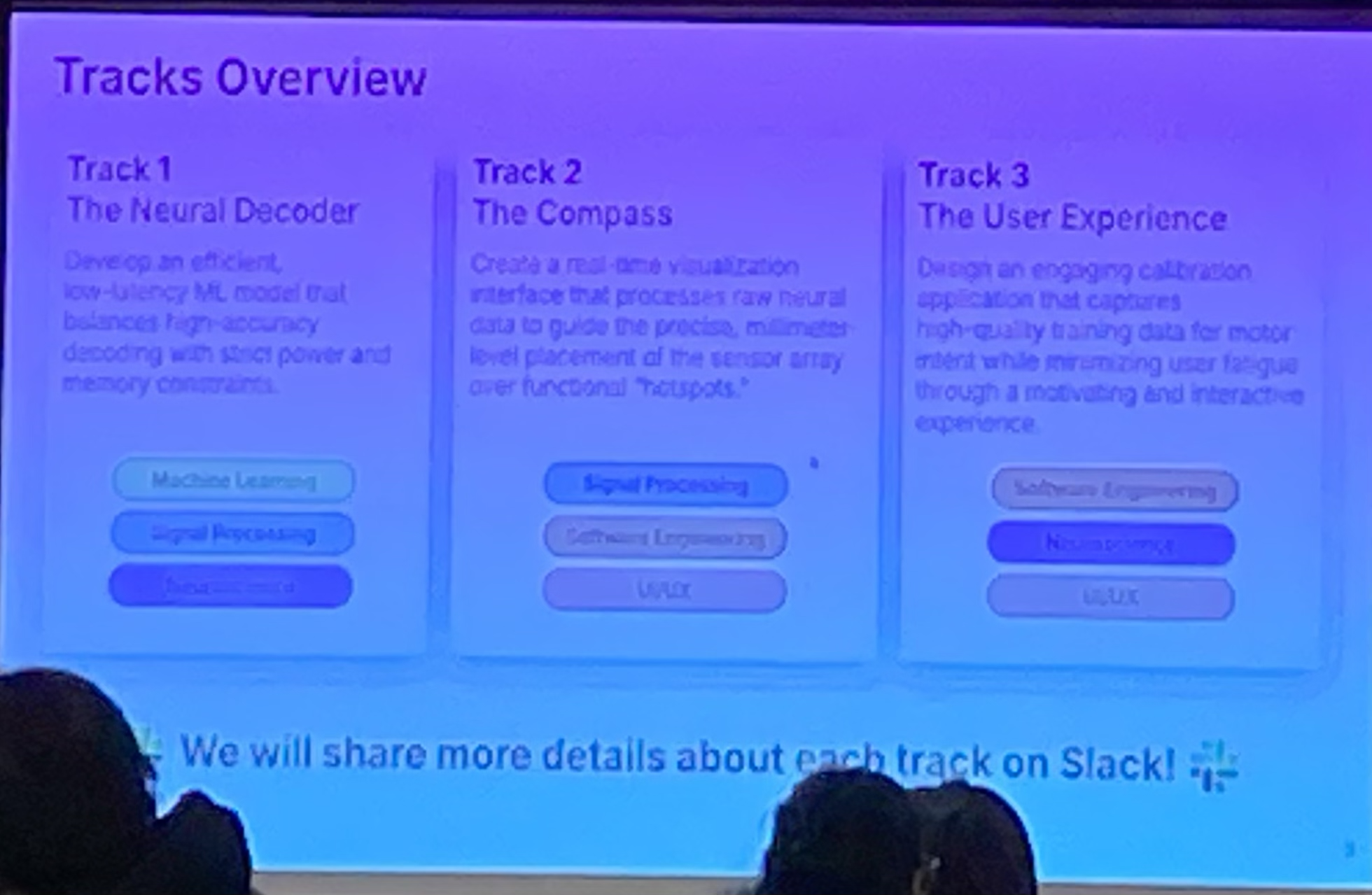 BrainStorm 2026 track overview